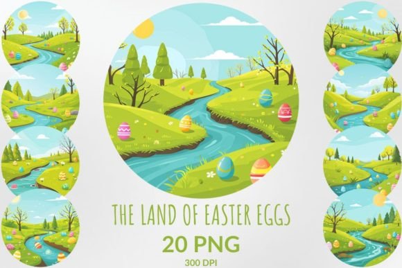 Download Land of Easter Eggs Sublimation Bundle - Easter eggs sublimation Collection