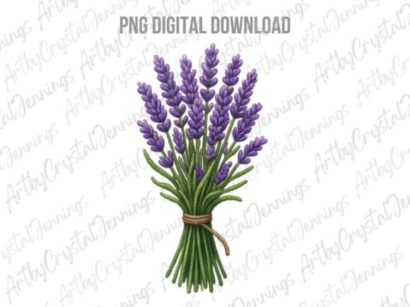 Download Watercolor Lavender Bouquet Floral PNG - Premium Bundle