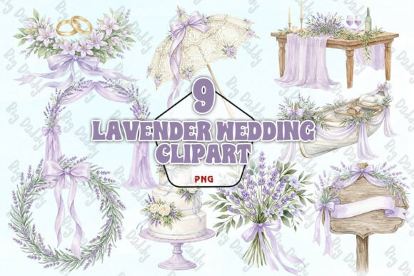 Download Lavender Wedding Clipart PNG - Lavender Collection