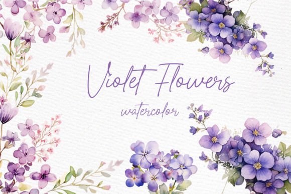 Download Violet Flowers Clipart Spring Flowers - Violet flowers Collection