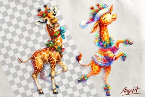 Download Christmas Clipart, Cute Giraffe Clipart, - Cute giraffe clipart Collection