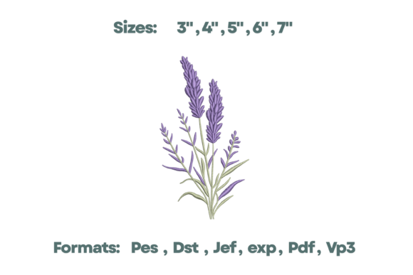 Download Lavender Flower Bundle Embroidery - Lavender Collection